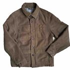 Men’s I Spiewak And Sons Brown Thinsulate Quilted Jacket Large Military Style
