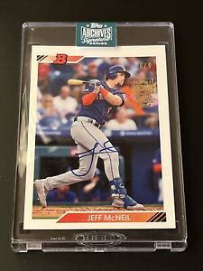 2024 Topps Archives Signature - Jeff McNeil 8/9 On Card Auto - New York Mets