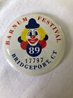 Barnum Festival “89” Bridgeport, CT Pin Clown Face
