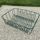 Vintage Rubbermaid Green Dish Drainer Rack Drying Coated Wire Drying Rack