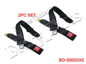 2 point Seat Saftey Belt Harness Kit Go Kart UTV Buggie Single Double 2 sets