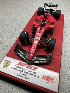 1/43 BBR Ferrari.  FORMULA 1 GULF AIRBAHRAIN GRAND PRIX 2023-C.Leclerc.