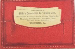 B Die-Cut Wallet John English & Co Heller's Cheap Store Winchester VA P58