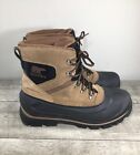 Sorel Mens NM2737 Buxton Lace Up Waterproof Winter Brown Leather Boots Size 12