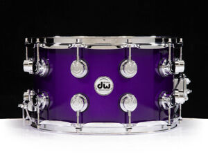 DW Brass Snare Drum 8x14 - Illusion Purple