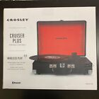 New ListingCrosley CR8005F-BK Cruiser Plus Bluetooth Vinyl Record Player 3-Speed Turntable