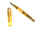 NEW PELIKAN M200 COGNAC Pistonfiller Fountain Pen M / Medium