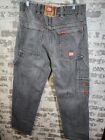 Vintage Ecko Unltd Carpenter Baggy Gray Jeans Size 34 Skate Hip Hop 90s Y2K