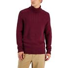 Club Room Mens Cable Knit Chunky Shirt Turtleneck Sweater BHFO 6805