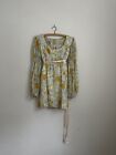 young edwardian arpeja 70s Floral Ling Sleeve Mini Dress