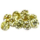 0.30Ct Excellent Round Shape 100% Certified Natural Yellow Loose Diamond Lot