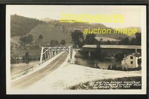RPPC COVERED BRIDGE & NEW,DAWSON CAMP WV CHEAT RIVER,OLD West Virginia Preston C