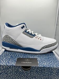 Nike Air Jordan 3 Retro Shoes Wizards True Blue White CT8532-148 Men's GS PS TD