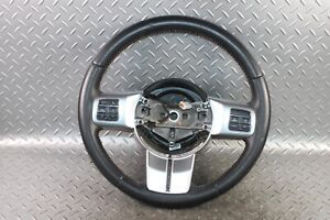 07-18 Wrangler Black Leather Driver Column Steering Wheel Radio Controls OE OE (For: 2008 Jeep Wrangler)