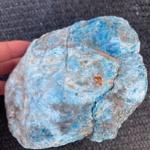 3LBNatural Blue Apatite Quartz Point Rock Healing