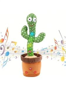 New Listing1pc-Dancing Talking Cactus Toys For Baby Boys And Girls, Singing Mimicking Recor