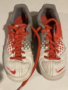 Nike Elastico PRO 415129-180 Orange White Indoor Soccer Turf Shoes Youth 13.5C