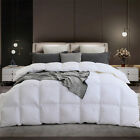 All Season White 50% Down Feather Comforter Duvet 100% Cotton King/Queen