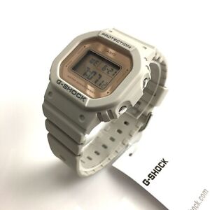 Women's Casio G-Shock Classic Digital Watch White Gold GMDS5600-8
