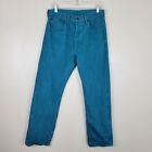 Levi's 501XX 33x30 Turquoise Button-Fly Tapered Leg Jeans