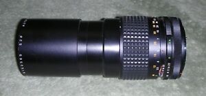 Auto Makinon MC  Zoom 1:4.5 F=200mm Camera Lens + Canon-FD Converter