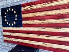 Distressed Betsy Ross American Flag Rustic American Flag Betsy Ross Wooden Item