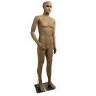 New Listing6FT Male Mannequin Make-up Manikin /w Stand Plastic Full Body Realistic 72