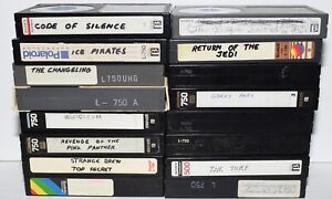 Lot of 16 Recorded Beta Tapes Sold as Used Blank Unknown Content 1970s 1980s #58