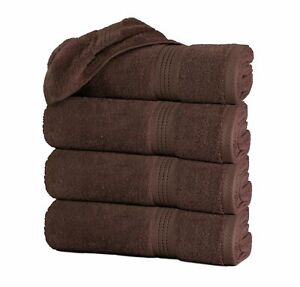 4 Pack 600 GSM Cotton Bath Towels Set 27x54 Inches 100% Cotton Highly Absorbent