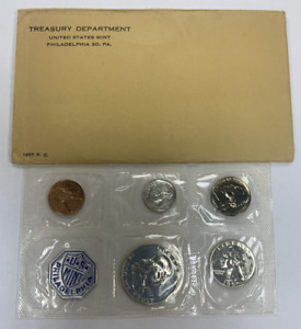 1957 United States Proof Set w/Original Treasury Envelope ~ Sealed in Mint Cello
