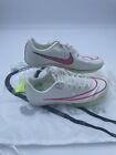 Nike Air Zoom Maxfly Track Sprinting Spikes DH5359-100 White /Pink Running Shoes