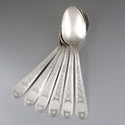 Vintage French Christofle, Silver Plate Flatware Spoons, Villeroy Pattern, 6 pcs