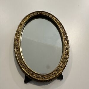VINTAGE Gold TABLE TOP MIRROR in excellent condition.