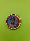 1971 Topps Coin Insert #144 Carlos May Chicago White Sox VgEx