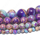 Galaxy Sea Sediment Jasper Beads Purple Imperial Gemstone 4mm 6mm 8mm 10mm