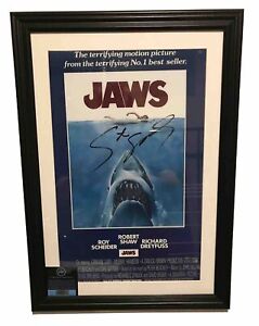 Steven Spielberg Signed Jaws 11x17 Movie Poster COA Display Art Vintage Auto NR