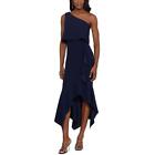 Xscape Womens One Shoulder Pop Over Sheath Cocktail and Party Dress BHFO 6559