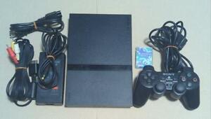 PS2 Slim Console SCPH-70000 a Black Playstation2 System FREE SHIP NTSC-J Japan