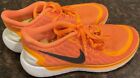Nike Womens Free 5.0 Orange Running Shoes Sneakers Size US 6  Vibrant Colors