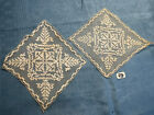 Lot of 2 Antique Applications / Net Lace / Old French Laces N*73
