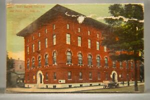 Vintage 1912 Postcard Elks Lodge Temple Peach St Erie PA, H.H. Hamm Postcard