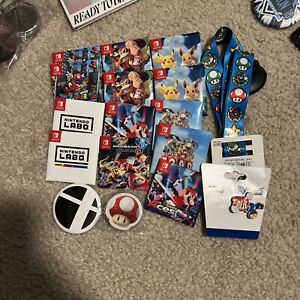 2018 SDCC Comic Con Nintendo Pin Lot Plus Other Nintendo Collectibles