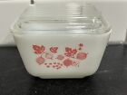 Vintage PYREX Pink Gooseberry REFRIGERATOR Dish with Lid 1.5 Cup 501 B
