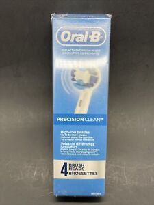 4 Oral-B PRECISION CLEAN Brush Heads Oral B GENUINE New And Sealed 4 Brushes