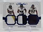 REED/ QUEEN/ LEWIS 2020 FLAWLESS TRIPLE GAME-USED PATCH #6/10- RAVENS!