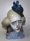 New ListingLladro Pensive Clown Bowlers Hat 10” Tall Porcelain Gloss Figurine, 5130