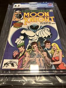 Moon Knight #1 1980 CGC 8.5 Marvel Comic Sienkiewicz 1st Appearance Bushman
