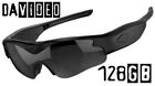 128GB daVideo Rikor 1080P HD Camera Glasses Video Recording Sport Sunglasses DVR