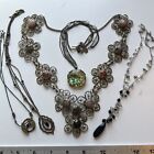Junk Jewelry Drawer Estate Misc Necklace Lot - 28B12