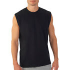 Men's Sleeveless T-Shirt Cotton Muscle Tank Top Solid Blank Workout Summer Gym